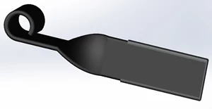 NORWEST TWISTED FLAIL W/ H.F. 10'' X 2'' 1/4'' W/ 1-1/16'' EYE