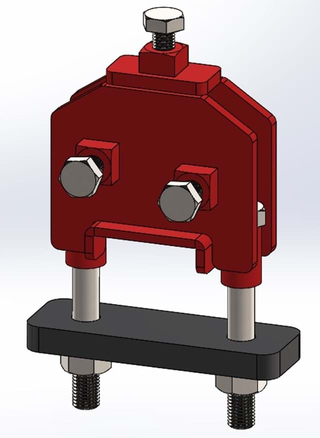 TOOL BAR CLAMP FOR 3'' X 3'' TOOL BAR & 1'' X 3'' SHANK