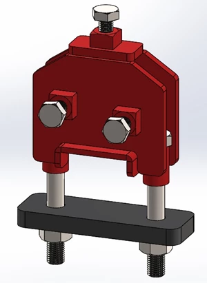 TOOL BAR CLAMP FOR 3'' X 3'' TOOL BAR & 1'' X 3'' SHANK