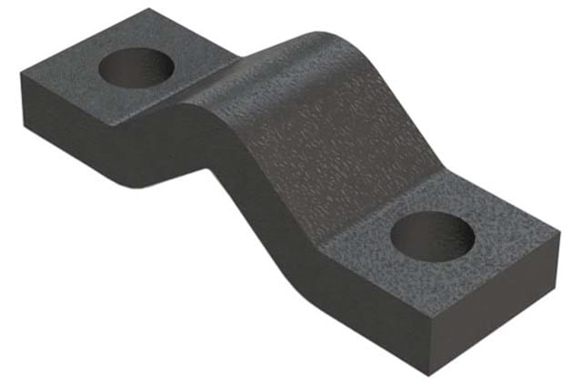 TOOL BAR STRAP 3/4'' x 2'' WITH 7/8'' ROUND HOLE  (6.75'' LONG)