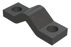 TOOL BAR STRAP 3/4'' x 2'' WITH 1'' ROUND HOLE (6.75'' LONG)