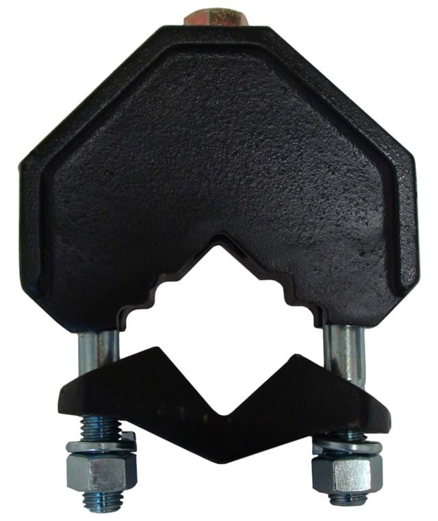 CAST CLAMP FOR 2 1/4'' BAR & 5/8'' x 2'' SHANK FOR (JD STYLE)
