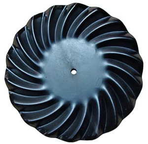 DIRECTIONAL WAVY DISC BLADE 22'' x 6mm W/ PILOT CENTER