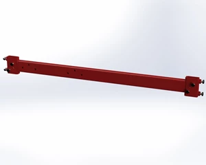 NORWEST STINGER W/DOUBLE CLAMP 59'' SINGLE TUBE 2'' x 4'' x 3/8''