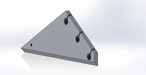 1/2'' A36 SUPREME MIXER FEEDER BLADE W/BEVEL