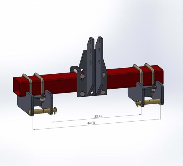 NORWEST A-FRAME 5'' x 7'' FLAT BAR W/ (2) LIFT BRACKETS