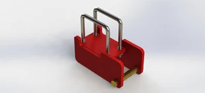 LIFT BRACKET FOR 7'' X 7'' BAR COMPLETE WITH PIN AND U-BOLTS