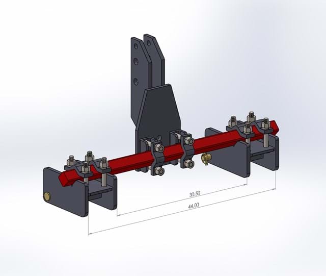 NORWEST 3 PC. A-FRAME FOR 2-1/4''DIA W/ (2) LIFT BRACKETS