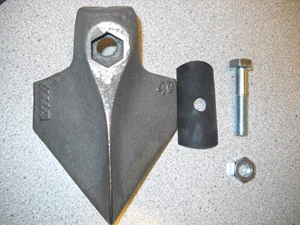 4'' DANISH CHROME SWEEP WITH RUBBER SHIM