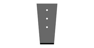 DIKER BLADE 4'' x 6'' x 12'' BEVELED - 3/8'' T1
