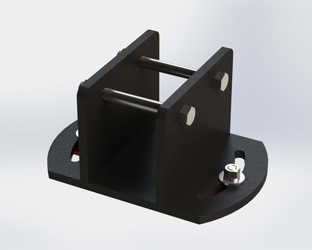 NORWEST 4'' X 4'' PIVOT CLAMP WITH NO TILT