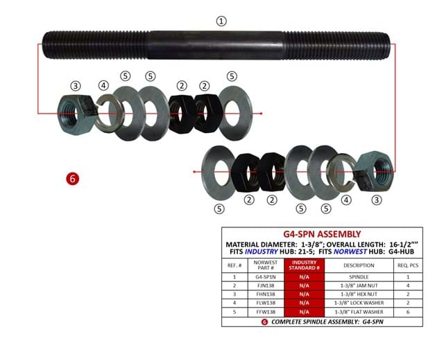 G4 SPINDLE COMPLETE NEW STYLE