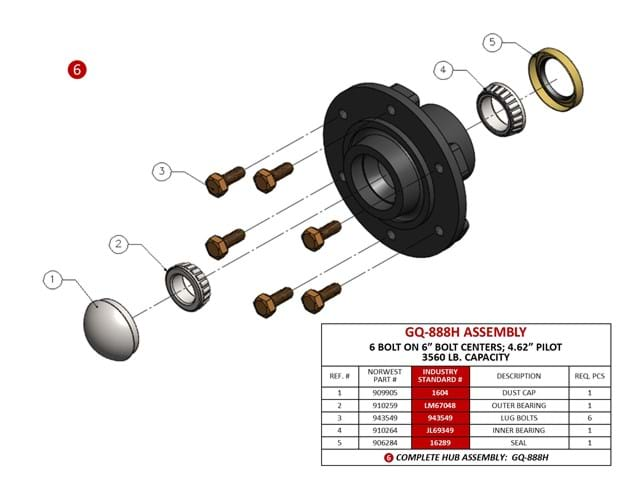 HUB FOR ACE ROLLER HARROW