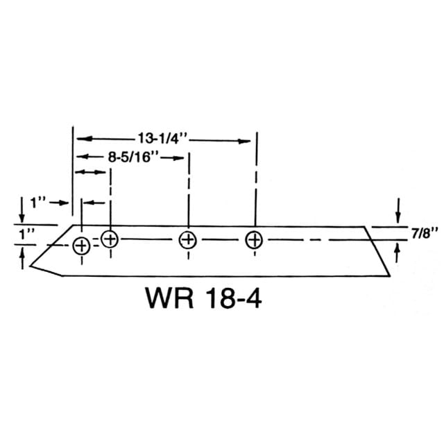 18'' LW RIGHT HAND PLAIN PLOWSHARE FOR WILRICH