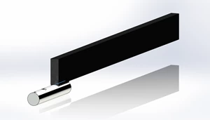 34''x1''x3''Plow w/1.5''x 4140 RD Clymer Leg