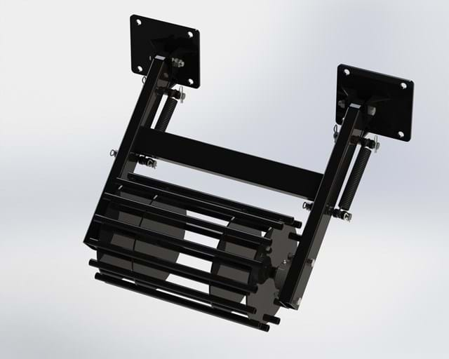 TRACK KING CAGE PACKER ASSM. W/ BRACKETS LESS U-BOLTS