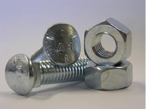 DANISH 3/8'' x 1 1/2'' ELLIPTICAL POINT BOLT W/NUT